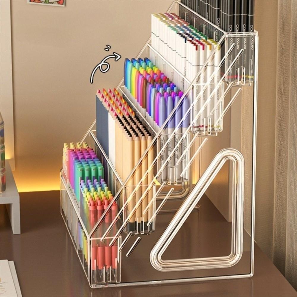Ablageständer für Aquarellstifte mit großer Kapazität 3/4/5 Ebenen Aufbewahrungsbox für Markerstifte Schreibwarenladen
