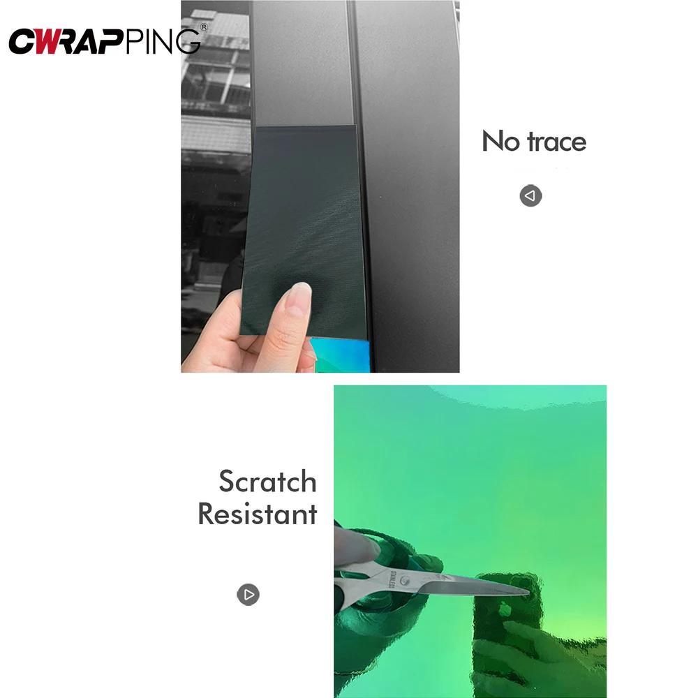 Autoaufkleber Vinylfoliert Galvanisierte Regenbogenfolie Wasserdicht Kratzfest Blasenfrei Autofolierung Farbwechsel Autofolierung Zubehör