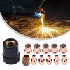 Cut40 Plasma Cutter Consumable Kit with 5 Electrodes 5 Nozzle Holes Protective Cover and Swirl Ring Designed for Extended Use