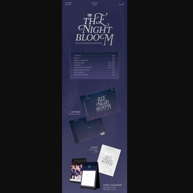 [Pre-order]  UAU 2026 SEASON'S GREETINGS [THE NIGHT BLOOM](Online Benefit)