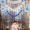 1*2m Rose Gold Metallic Foil Tinsel Fringe Curtain Door Rain Wedding Birthday Party Decoration