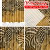 2pcs, 2D FLAT PRINTING Curtains (Without Rod) Zebra Migration Halloween Festival Creative Curtains Polyester Curtains