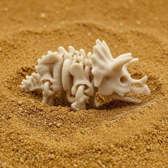 Dinosaurierskelett Figur 3D Gedruckte Dino Knochen Figuren Mini Skelett Spielzeug für Dino Sand Ausgrabung Wissenschaftliches Spielen Party Mitgebsel