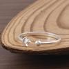 Moon and Star Ring, 925 Sterling Silver Celestial Ring, Minimalist Moon Star Open Ring, Dainty Adjustable Silver Ring, Celestial Jewelry Gift