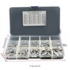 450Pcs Dowel Pin Stainless Steel Peg Support Shelves Silver Tone Locating Dowel M2 M3 M4 Slotted Pin Assortment Kit