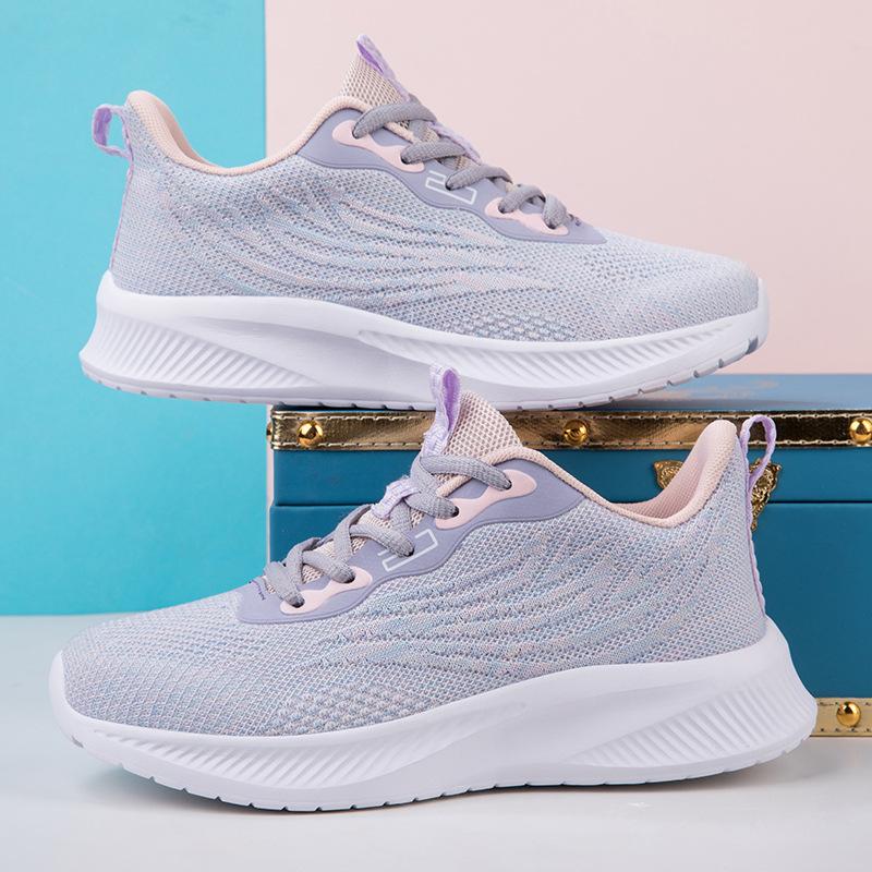 Girls' running shoes Girls' high school students' military training sneakers Women's junior high school students' lightweight shock-absorbing soft-so