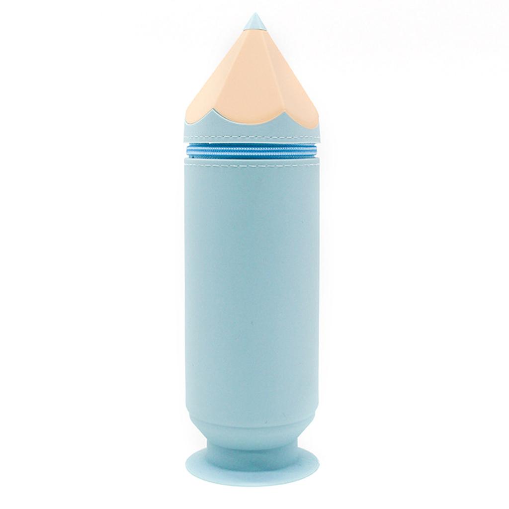 Pouzdro na tužky Silikonový držák tužky ve tvaru pera Praktický design přísavky držák štětců na make-up pro domácnost