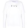 OFF WHITE SS21 T-Shirts Herren Weiß Rundhals Moderat OMAB022S21JER0010145
