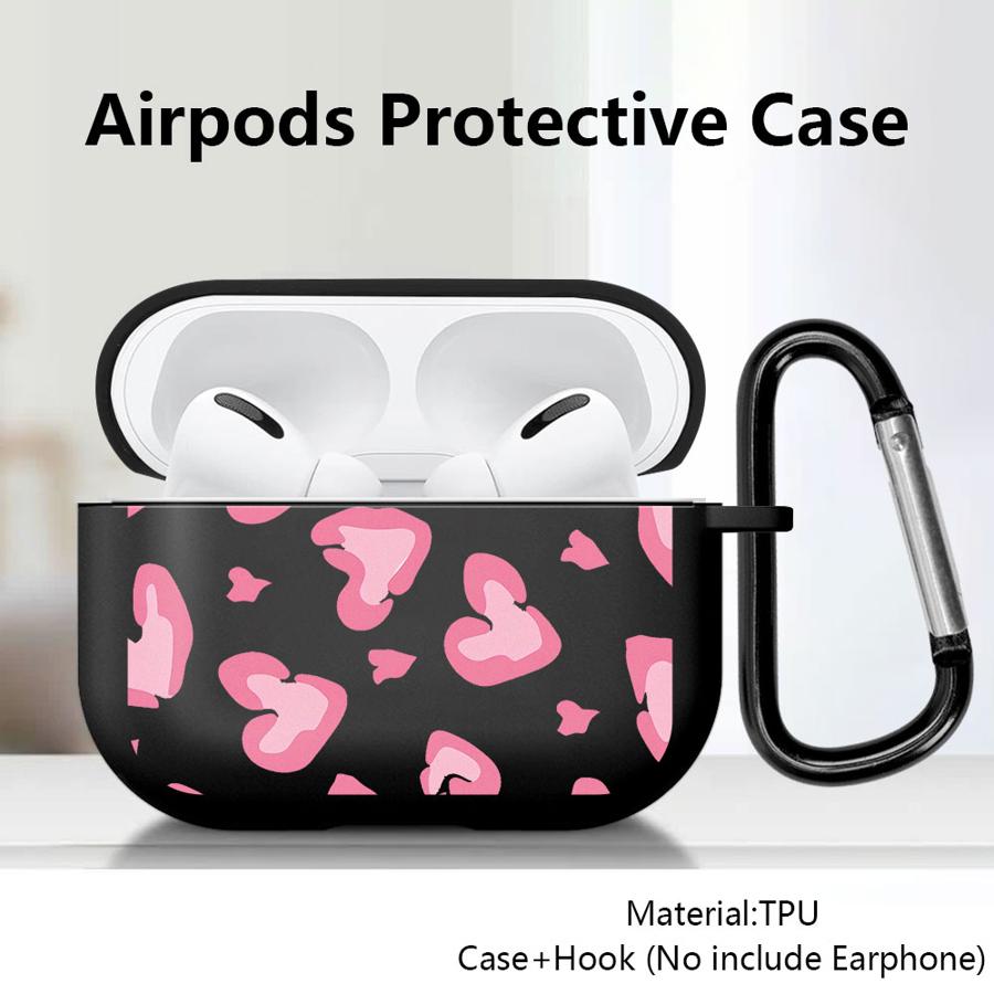 Pink Leopard Print Earphone Cases Cover Case For Airpods Pro2 2 Pro 3 Pro3 4 1
