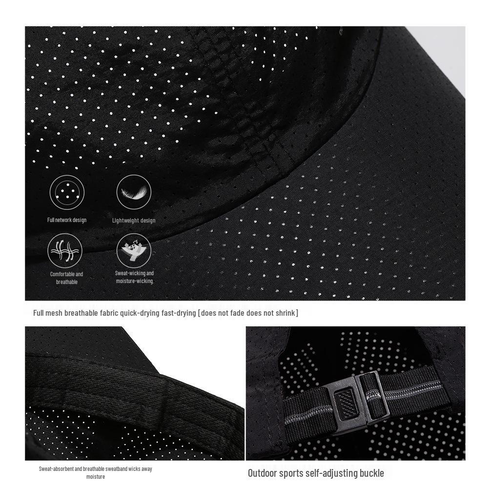 Boné de Pato de Secagem Rápida de Verão para Homens e Mulheres: Proteção Solar ao Ar Livre, Pesca Casual, Chapéu de Sol Boné de Basebol