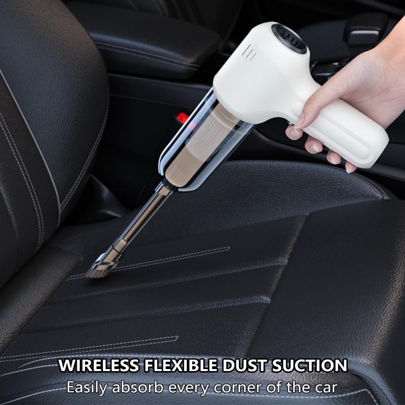 Compact Handheld Auto Vacuum Strong Suction Power Multipurpose Small Car Vacuum ABS Vacuum for Office Sofa Car Cleaning