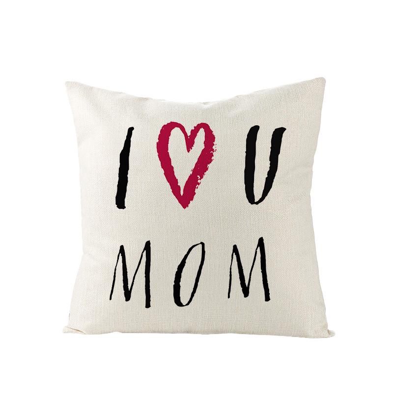 New Home Decoration Products Mother's Day Pillow Pillow Cover Polyester Sofa Cushion Cover