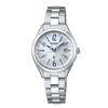 LUKIA Lady Collection Renewal Models Solar Radio SSQV103 Silver White Ladies’ Watch.