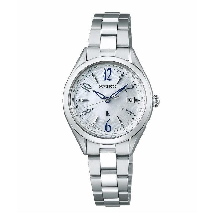 Seiko LUKIA Lady Collection Renewal Models Solar Radio SSQV103 Silver White Ladies Watch.