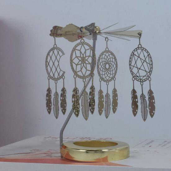 Candle Carousel Topper Rotating Tealight Topper Spinning Carousel Tealight Decoration for Centerpiece Mantel Table Decoration