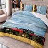 Case IH 3Pcs Bedding Set Duvet Cover With Two Pillowcases For Bedroom Home Decoration