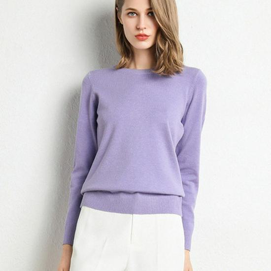 Maglione pullover a collo alto in pile da donna - Versatile e vestibilità aderente