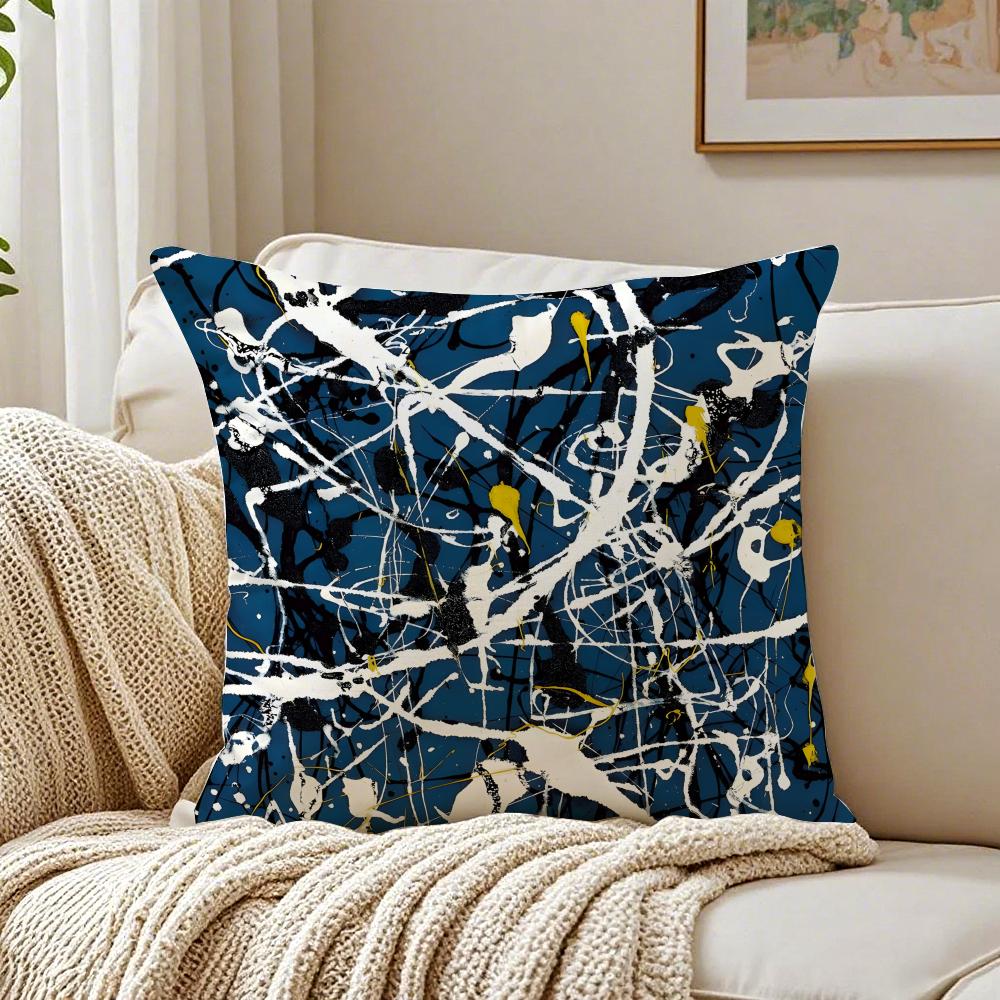 JJackson Pollock Pillow Abstract Art Cushion Cover Pillowcase Antidustmite living Room Sofa Decor Cushion Room