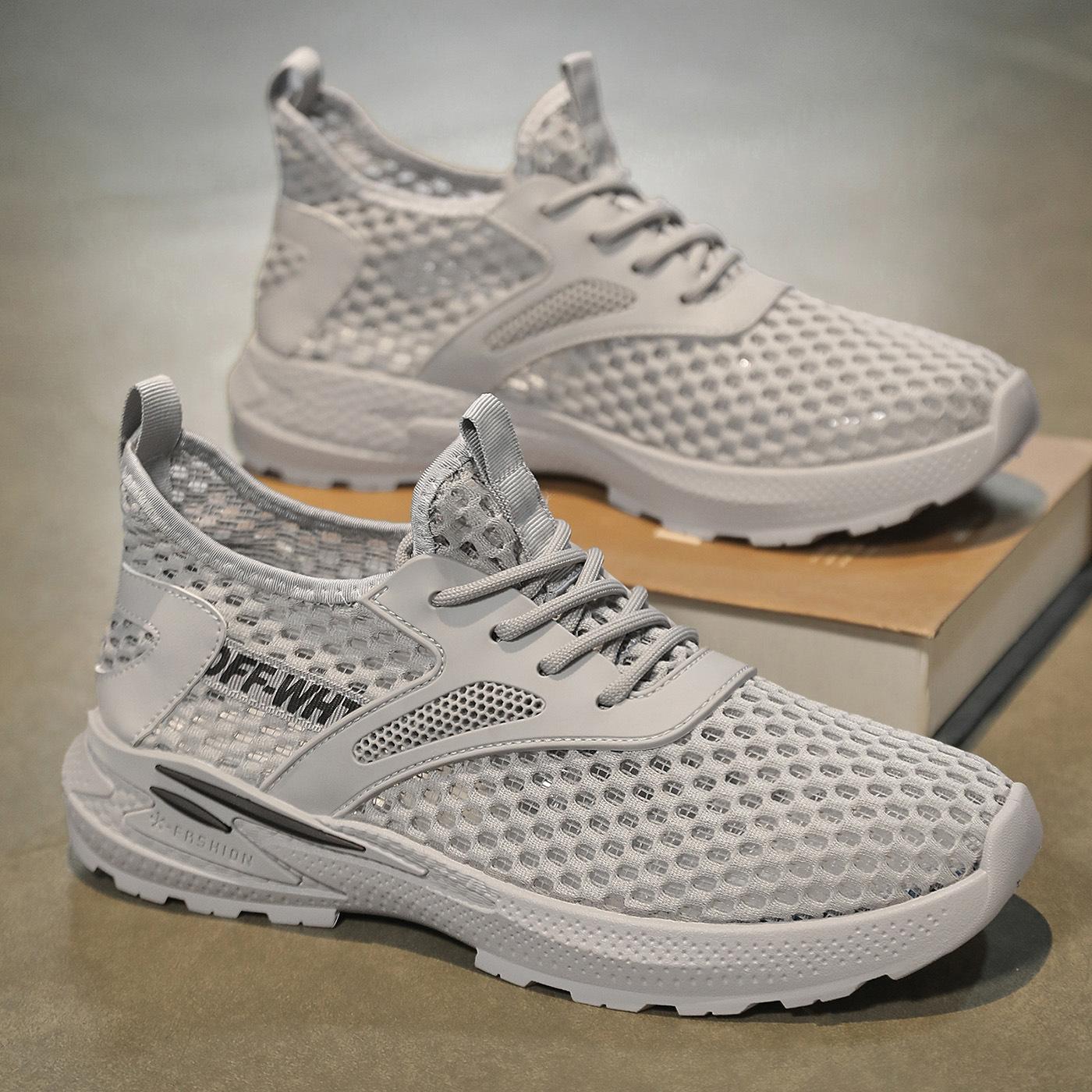 

Men s Summer Mesh Sneakers Fashion Breathable for Casual Outdoor Running Tennis Hiking & Luxury Platform Loafers Style 44