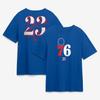 Heißer Verkauf 76ers Nr. 23 JAMES Grafikdruck T-Shirt Herren Damen Streetwear Y2K Harajuku Rundhals Baumwolle Weiches Oberteil Locker Freizeit Oversized Sommer Neues T-Shirt