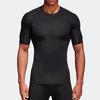 adidas T Shirts Men's Black Crew Neck Moderate Straight Fit CF7171