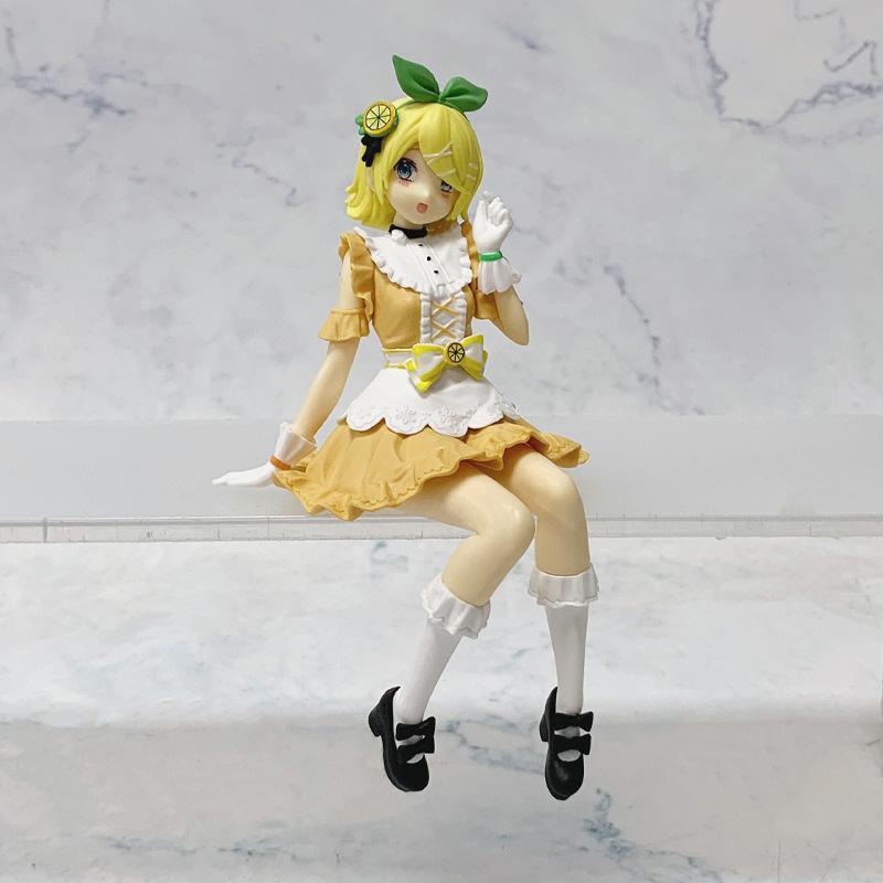 Anime Kagamine Rin Action Figure Model Toy Action Model PVC Collection Desktop Gift