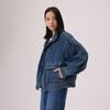 Levis Relaxed Versatile Lantern Sleeve Denim Jacket Women jackets 005NQ-0001