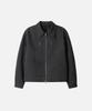 Draw Fit Fade-Dyed Cotton Blouson Jacket [Charcoal]