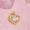 Cross-Border Fashion Rhinestone Heart Pendant for DIY Jewelry: Bracelets, Necklaces, Earrings