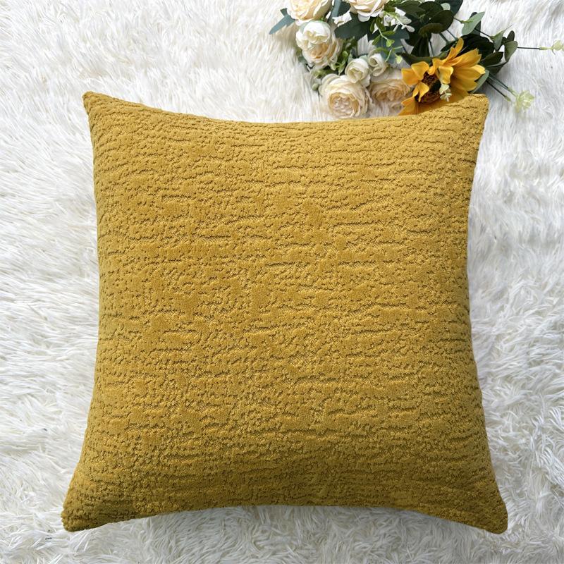 2PCS Soft Chenille Bamboo Throw Pillow Covers. Solid Color Decorative Cushion Covers with Zipper Closure Suitable for Sofa Bed Living Room Decoration