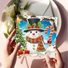 12PCS DIY Diamond Painting Greeting Card Set Xmas Designs Rhinestone Diamond Art Mosaic Postcards for Festivals and Celebrations