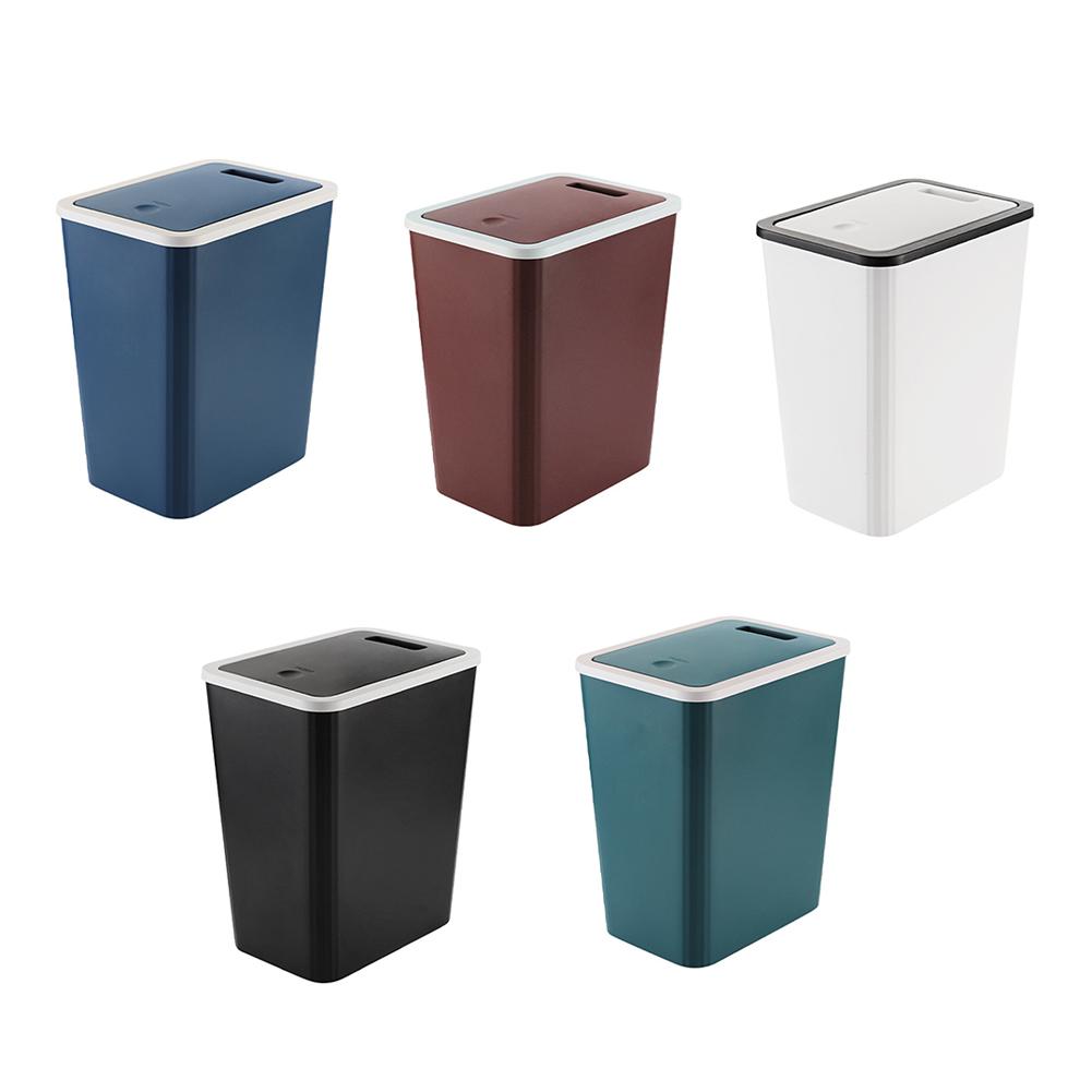 Easy Access Lid Bathroom Trash Bin Stylish Trash Can