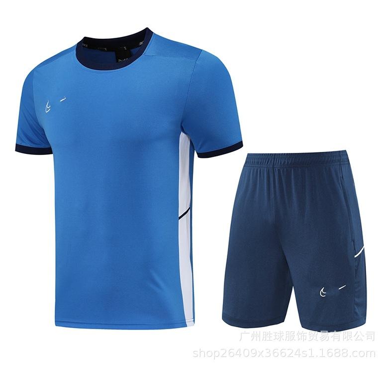 Nk Tuta da Allenamento Pantaloncini a Maniche Corte Casual, Maglia da Calcio, Maglia di Classe, Maglia Sportiva Fitness da Corsa per il Commercio Estero