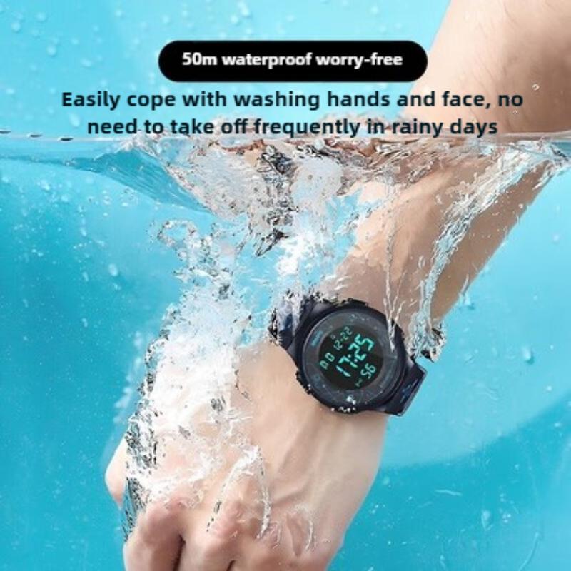 Glow-in-the-Dark Electronic Watches for Teenagers and Junior High School Students Trendy and Simple Unisex Multifunctional