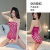 Women Sexy Plus Size Hollow Out Mesh Open Crotch Fishnet Intimate Lingerie