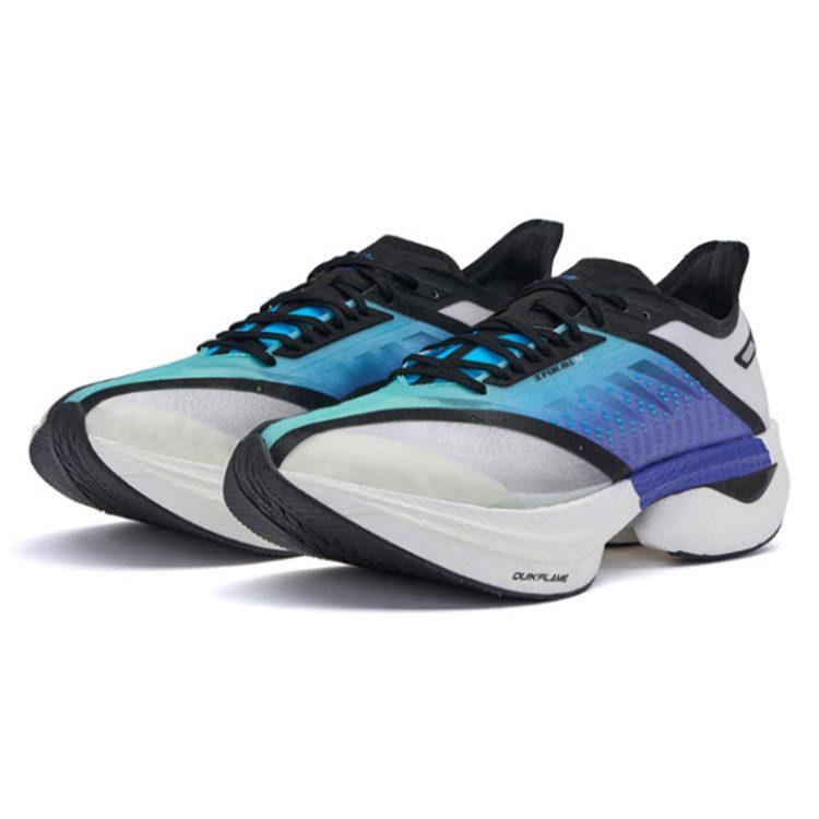 361 Cushioning Slip Resistant Abrasion Resistant Breathable Support Rebound Low Top Running Shoes Men's White Blue 572222223-1