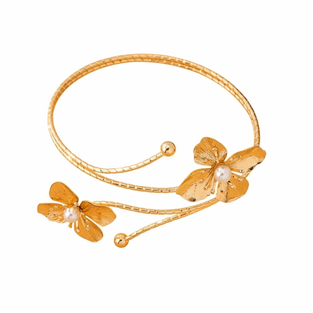 Tropföl Blumen Armband Buntes Armband Mode Offenes Armband Arm Zubehör