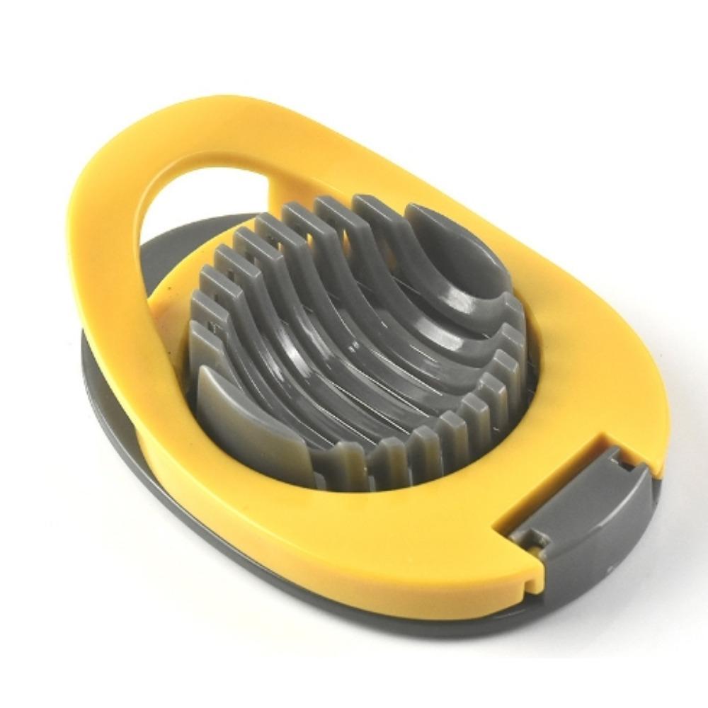 

1 шт. Многофункциональная яйцерезка из нержавеющей стали, яйцерезка для сваренных вкрутую яиц, алюминиевый яйцерезка, фруктовый гарнир