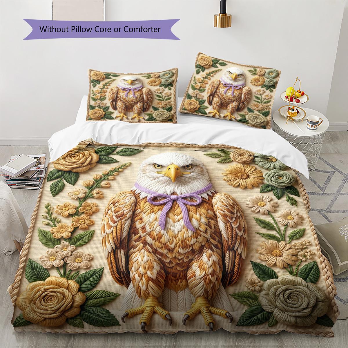 

Embroidery Dinosaur Turtle Pattern Bedding Set Quilt Cover Pillowcase Home Decor Gift (1 * duvet cover + 2 * pillowcase, without core) 135x200cm