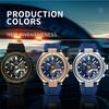 REWARD 831508 Top Fashion Men's Quartz Watch Multi Functional Automatic Date Chronograph Design Casual Silicone Watches for Man