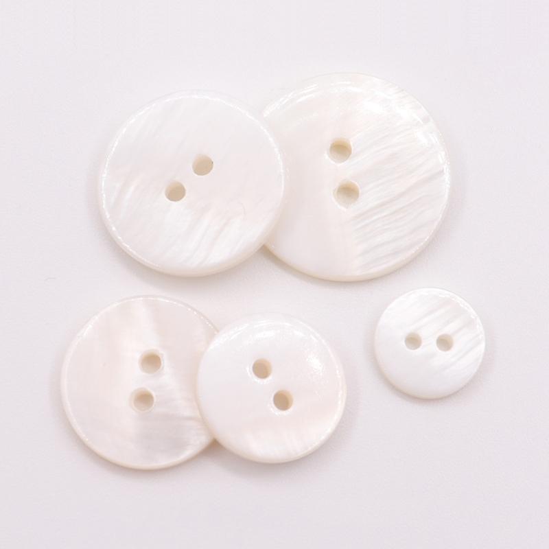 10Pcs Natural Pearl Shell Buttons for Clothing Sewing Accessories Scrapbooking DIY Crafts Garment Decoration Round Shell Button