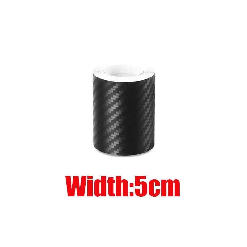 1/2pcs Carbon Fiber Automotive Adhesive Tape Roll Matte Black Protective Car Film Self-Adhesive Film 3D Car Film AccessoriesPinstriping Tape 3
