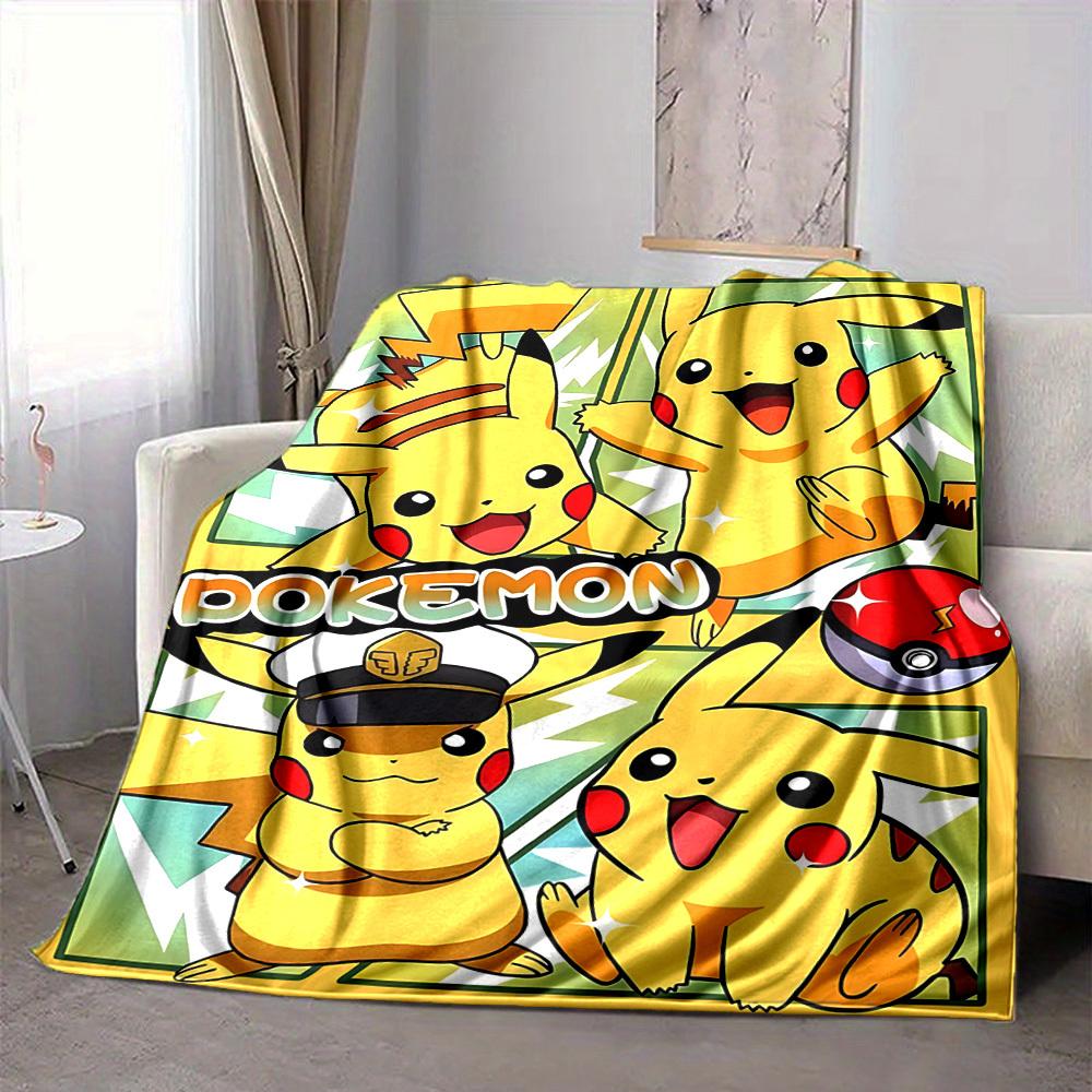1pc Pikachu, Pokémon Blanket Versatile for Couch, Office Bed