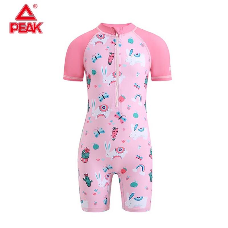 

PEAK Children s Quick-Dry Short-Sleeve One-Piece Swimsuit Contact Customer Service for Size