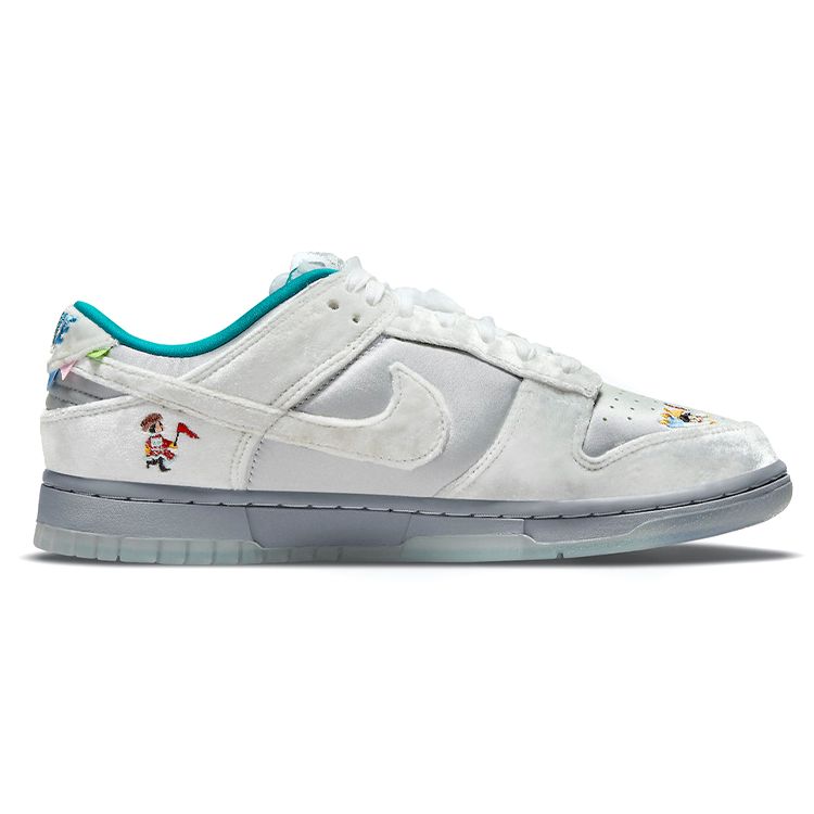 Nike Dunk Low Ice Women Sneakers Silver Grey-Fog Photon-Dust DO2326-001
