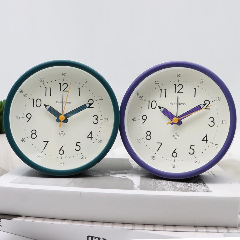 Silent Small Alarm Clock for Students To Use As A Special Wake-up Artifact To Display Desktop Mini Children's Clock Desk Clock