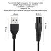 USB-LadeStecker Kabeladapter Elektrorasierer USB-Ladekabel Netzkabel Ladegerät Elektrischer Adapterstecker Laden