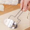 Stainless Steel Dumpling Maker Practical Dough Circle Roller Household Dough Cutter  Home