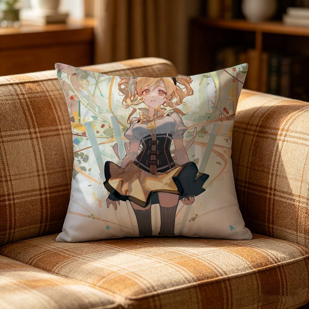 PPuella MMagi Madoka MMagica Pillow Case Pattern Printed Pillowcase For Living Room Sofa Cushion Cover
