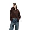 MO&Co. Women's Short Shirt Collar Cardigan